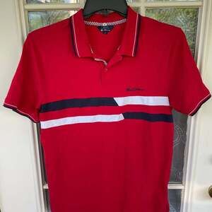 Ben Sherman Red Signature Pique Polo Shirt